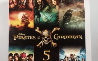 (SL) UUSI! 5 DVD) Pirates of the Caribbean 1-5