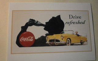 Coca-Cola maistuu avoautossakin, mainospk 1990, UP, ei p.