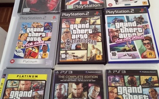 Rockstargames  vajaa kokoelma PS1,2,3