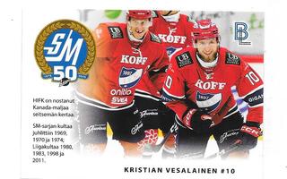 2024-25 BlueLine Matchcard #2/6 Kristian Vesalainen HIFK