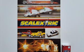 Scalextric 8-sivuinen neliväriesite vuodelta 1981!