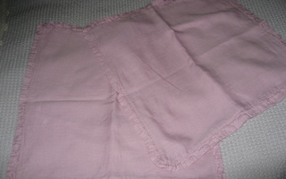 Familon Princess sisustus tyynyliinat pellavaa, roosa 2 kpl