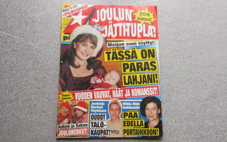 7 PÄIVÄÄ (Seiska) -lehti  51-52 / 2002. TV-lehti puuttuu.