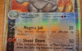Team Magma's Rhydon 11/95 Rare card