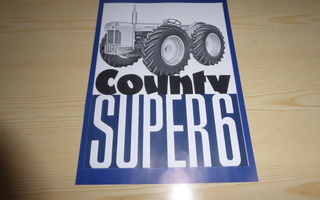 Uusi Ford County Super 6 traktori juliste A4 koko