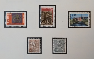 1968 Suomi postimerkki 11 kpl
