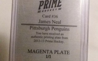 12-13 Prime James Neal Printing Plate 1/1