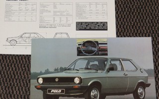 1980 VW Polo esite - KUIN UUSI - suom - Volkswagen
