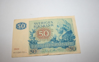 50 Kruunun seteli Ruotsi.