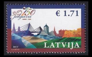 Latvia 938 ** Kaupunki Jelgava 750v (2015)