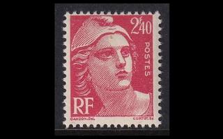 Ranska 687 ** Marianne 2.40 Fr (1945)