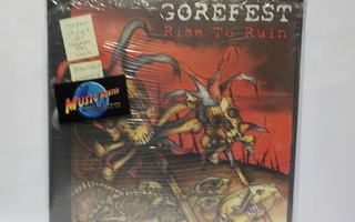 GOREFEST - RISE TO RUIN 2LP transparent red vinyl 2007 UK