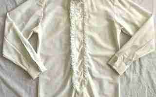 VINTAGE 60-luvun Luhta miesten valkoinen paita 60s retro S M