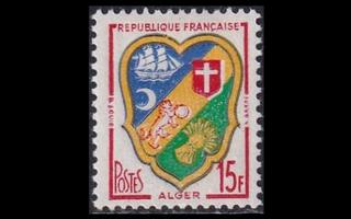 Ranska 1239 ** Käyttösarja vaakuna 15 Fr (1959)