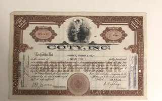 Coty, Inc. osakekirja