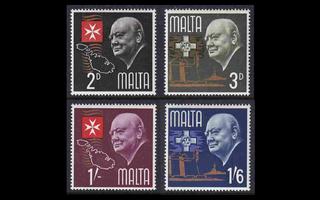 Malta 333-6 ** Winston Churchillin kuolema (1966)