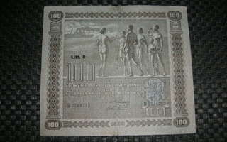 Suomi seteli 100 markkaa 1939
