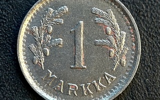 1 markka 1950 "tasainen havunlatva"