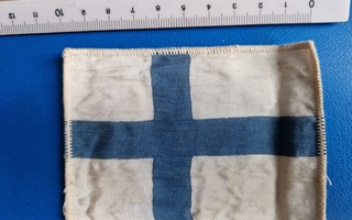 Suomien lippu vintage kangasmerkki