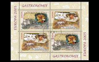 Romania 5935-6BL355_I o Europa gastronomia (2005)