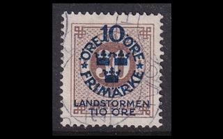 Ruotsi 94X o Landstorm I 10+10/30 Öre (1916)