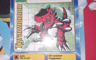 Tyrannomon 1999 bandai digimon card