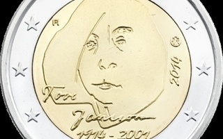 Suomi 2014 2 € euro kolikko Tove Jansson