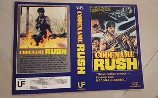 Codename Rush VHS kansipaperi / kansilehti