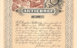 1897 Ph. U Strengberg & Co Ab, Pietarsaaari osakekirja