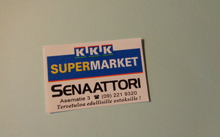 TT-etiketti K-Supermarket Senaattori