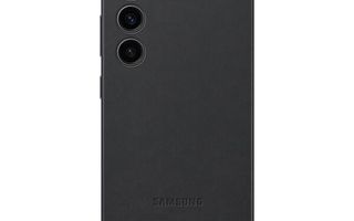 Samsung Galaxy S23 5G Leather Cover -kuori, Musta UUSI