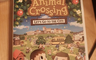 Wii Animal Crossing Lets go To The City + kotelo + ohjeet