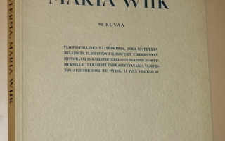 Pia Katerma: Maria Wiik,1954, väitöskirjaversio