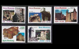 San Marino 1850-4 ** Montefeltron linnoituksia (1999)