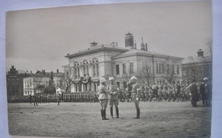 Valokuva Viipuri 1919 Mannerheim Vapaussota 1. Vuosipäivä
