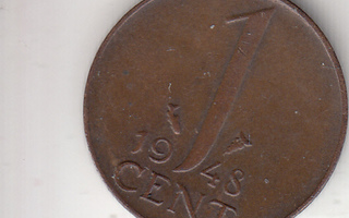 1 cent  1948 HOLLANTI  kl 6