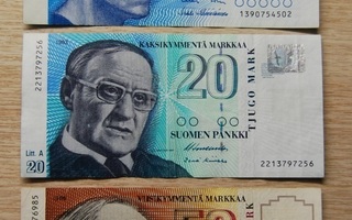 Suomen pankki 10, 20, 50 mk