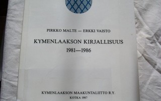 Kymenlaakson kirjallisuus 1981-1986 -luettelo