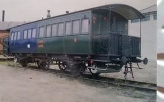 matkustajavaunu yhdistetty 1 ja 2-luokka valmistettu 1873
