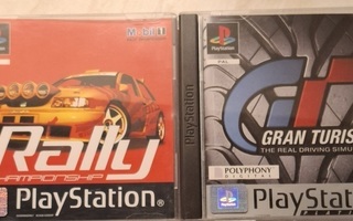 Gran Turismo ja Rally Championship playstation