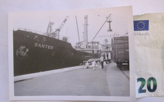 Valokuva Laiva Ganter Dagny n.1951 Rautatie Mikä Satama?