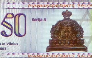 Liettua 50 salomu 2003 60v Vilnan keskitysleiristä 2.2.2002