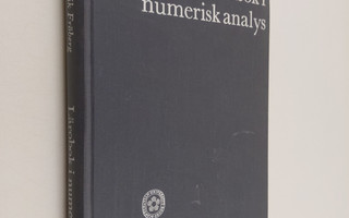 Carl Erik Fröberg : Lärobok i numerisk analys