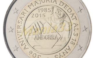 2€ Juhlaraha Andorra 2015 30th Political Rights 