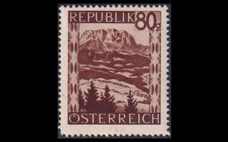 Itävalta 765 ** Käyttösarja maisemia 80 g (1945)