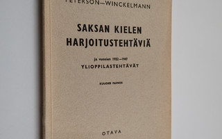 Elly Peterson : Saksan kielen harjoitustehtäviä ja vuosie...