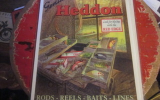 Sisustustaulu Heddon kalastustarvikkeet. Koko A4