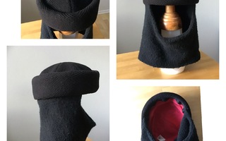 Kotimainen Fredriksonin musta hattu 90-luvulta ( koko 56 )