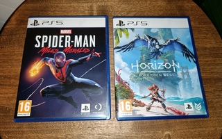 PS5 - Horizon: Forbidden West ja Spider-man: Miles Morales