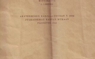 Itä-Karjalan kartta 1:1 000 000, Otava 1941